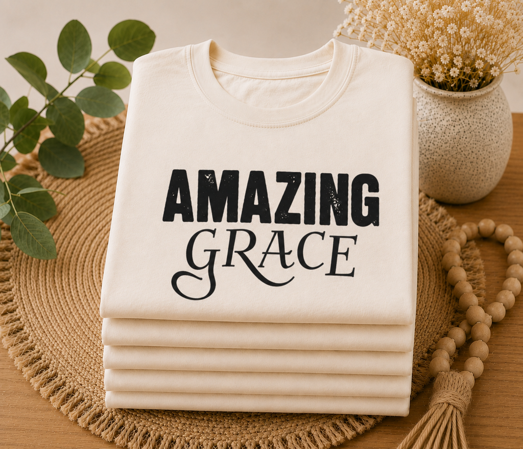 'Amazing Grace' Short Sleeve Crewneck T-Shirt