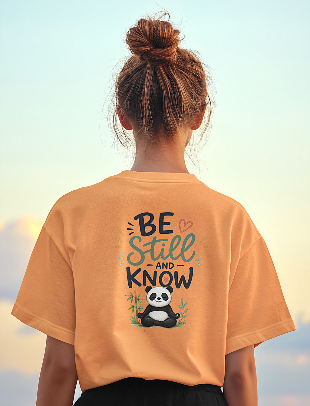'Be Still and Know ' Christian Graphic Tee-Panda