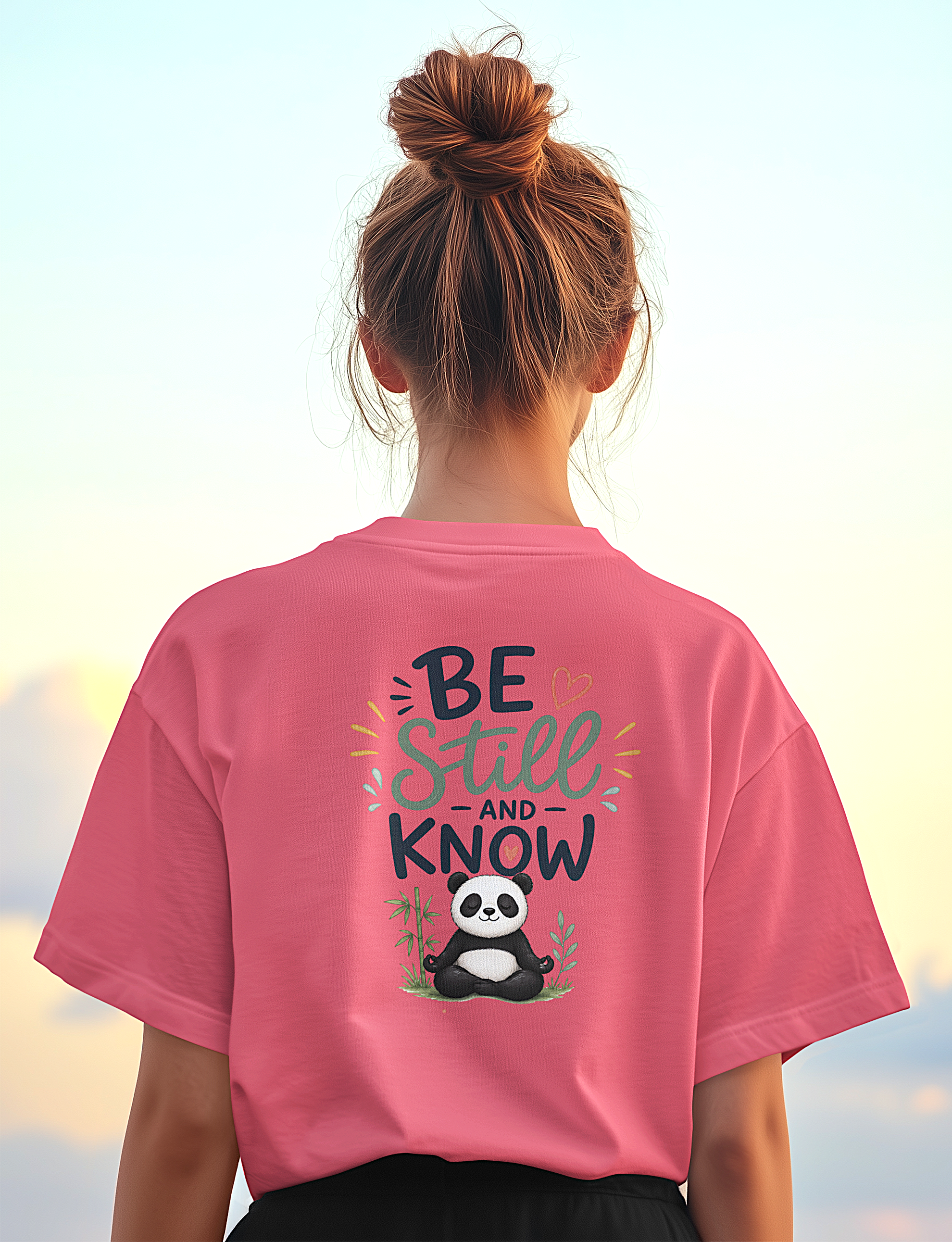 'Be Still and Know ' Christian Graphic Tee-Panda