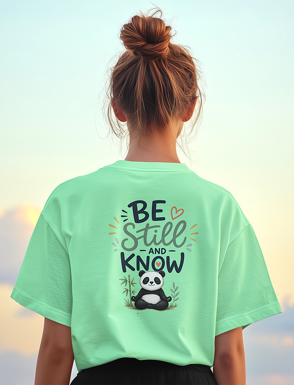 'Be Still and Know ' Christian Graphic Tee-Panda