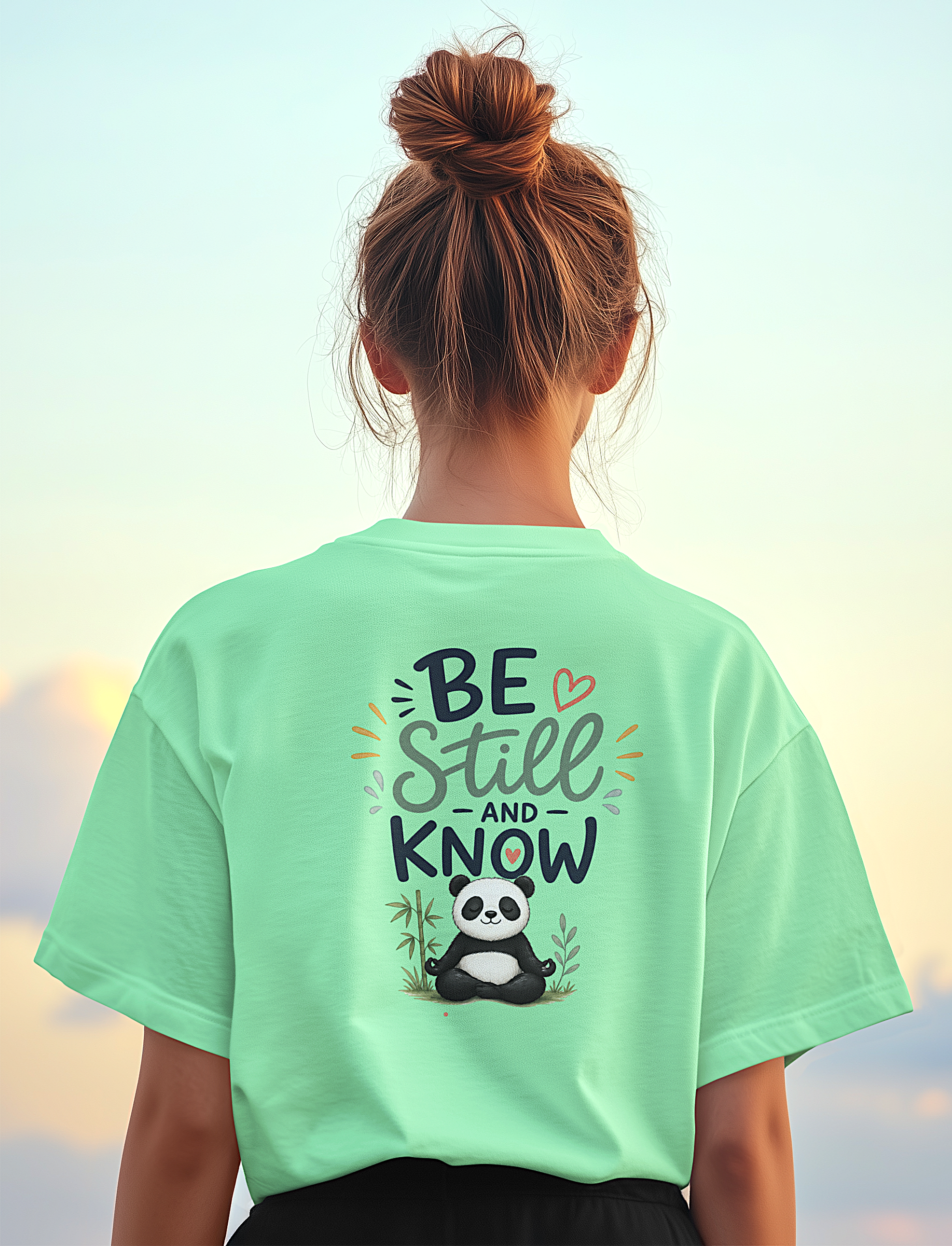 'Be Still and Know ' Christian Graphic Tee-Panda