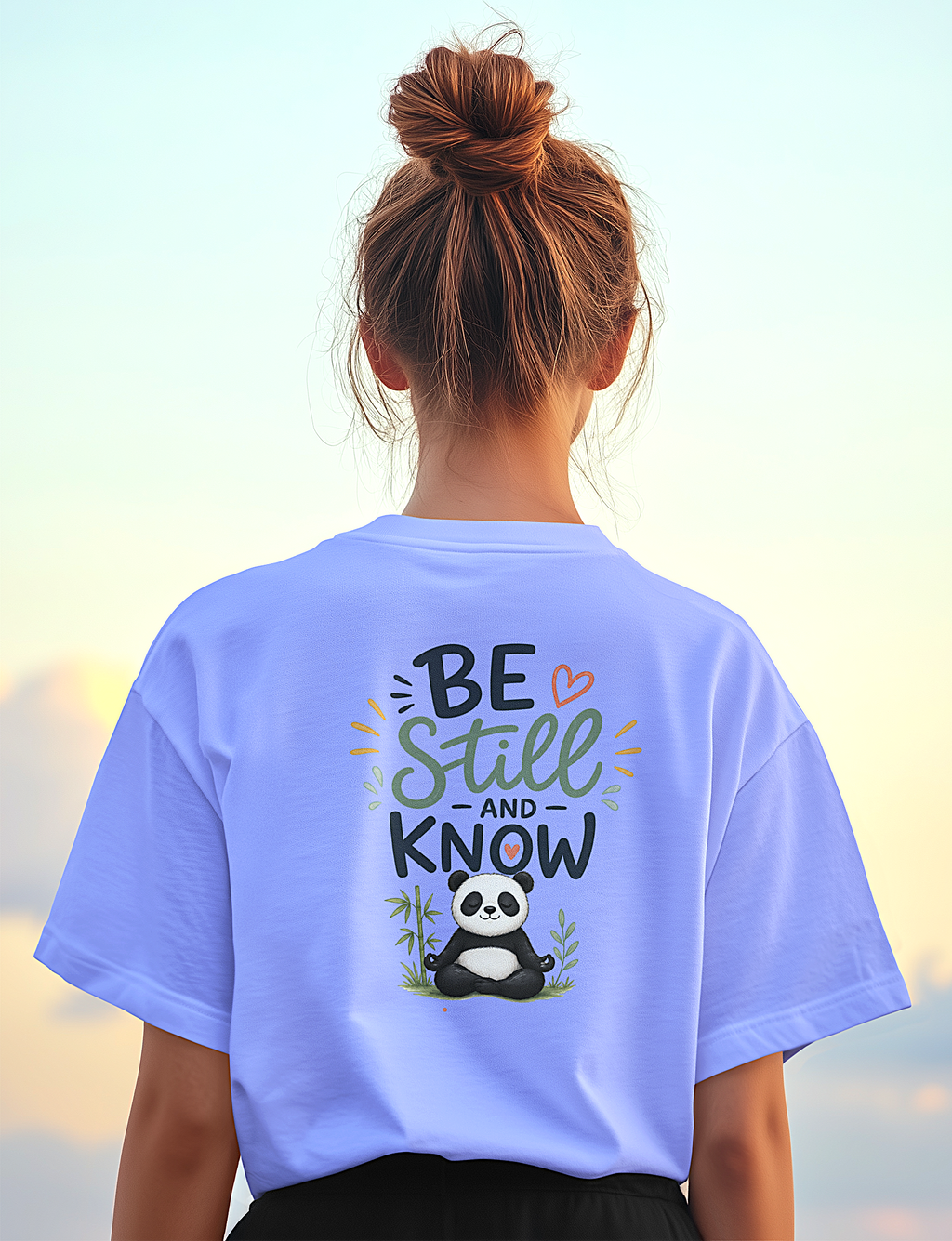 'Be Still and Know ' Christian Graphic Tee-Panda