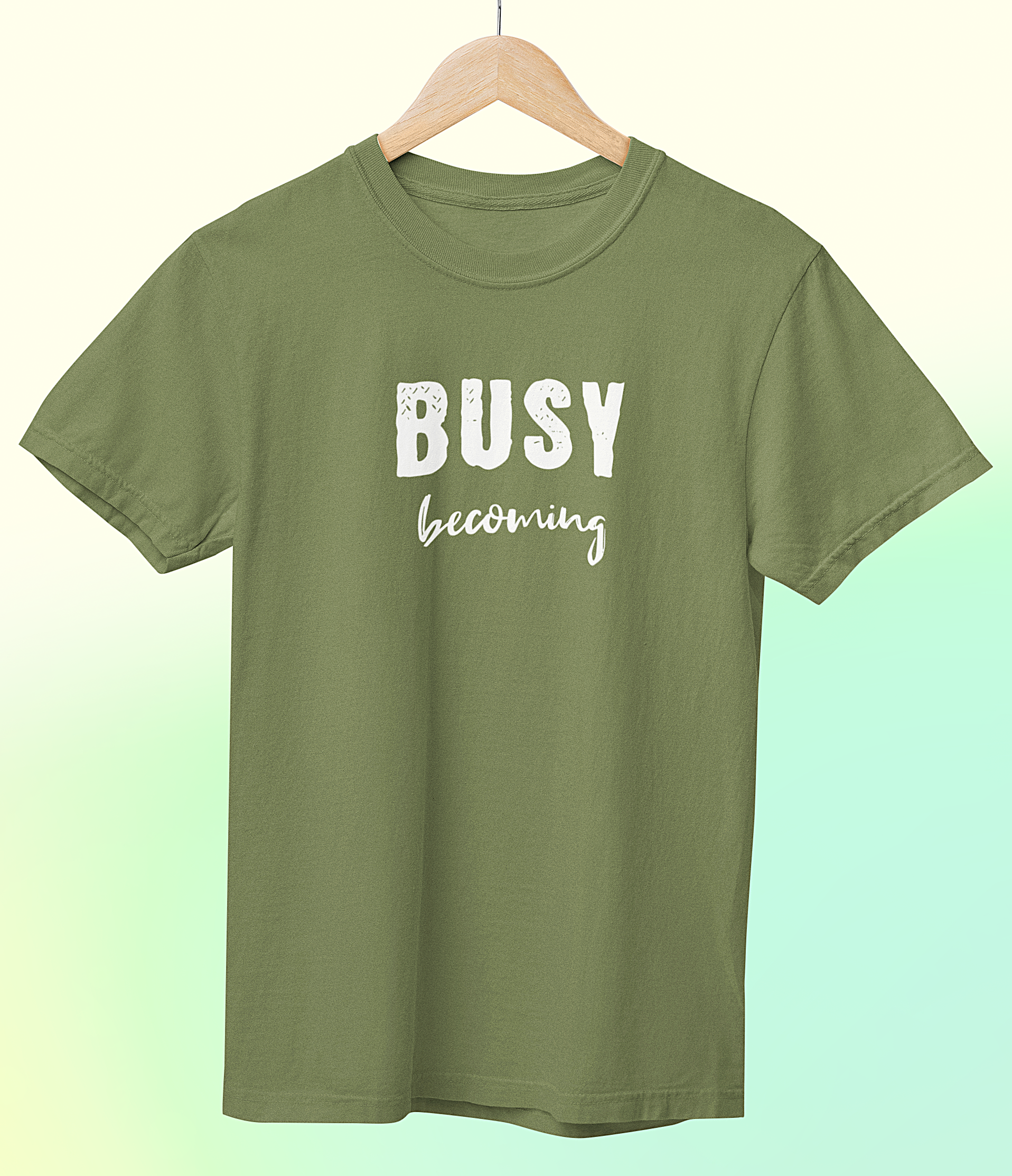 'Busy Becoming' Short Sleeve Crewneck T-Shirt