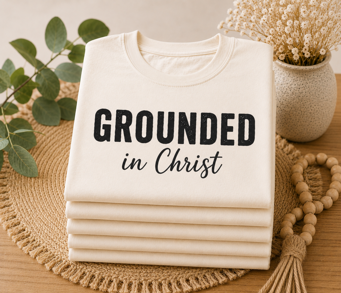 'Grounded in Christ' Short Sleeve Crewneck T-Shirt