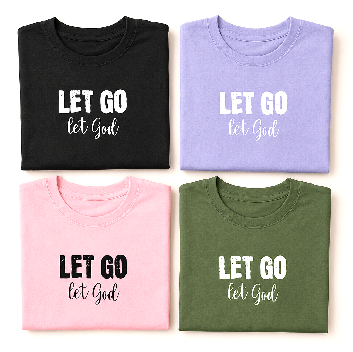 'Let Go Let God' Short Sleeve Crewneck T-Shirt