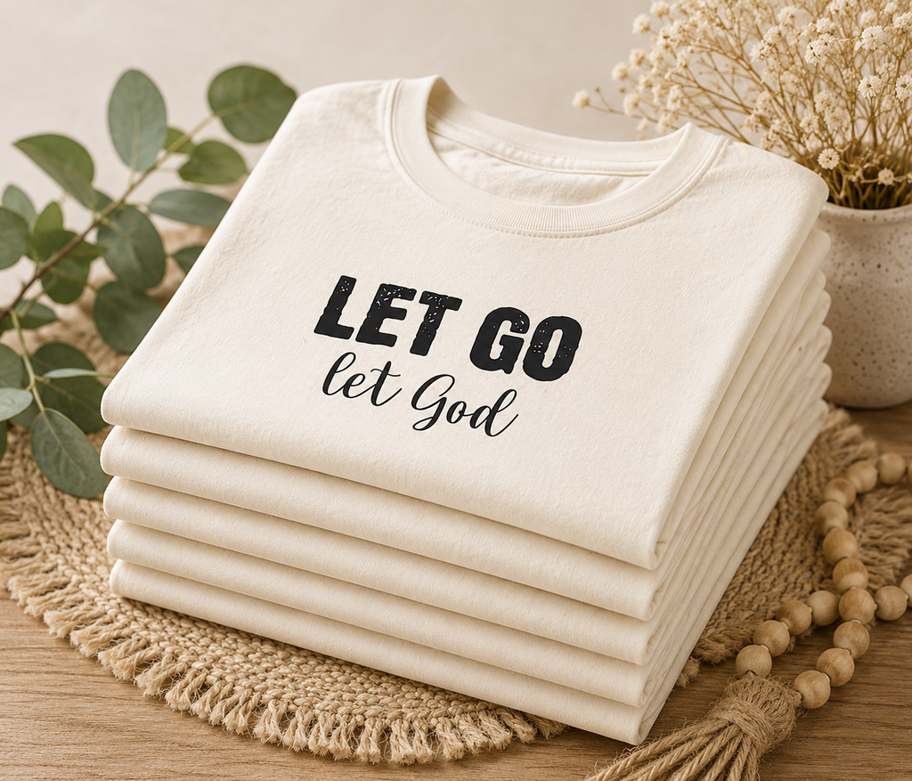 'Let Go Let God' Short Sleeve Crewneck T-Shirt