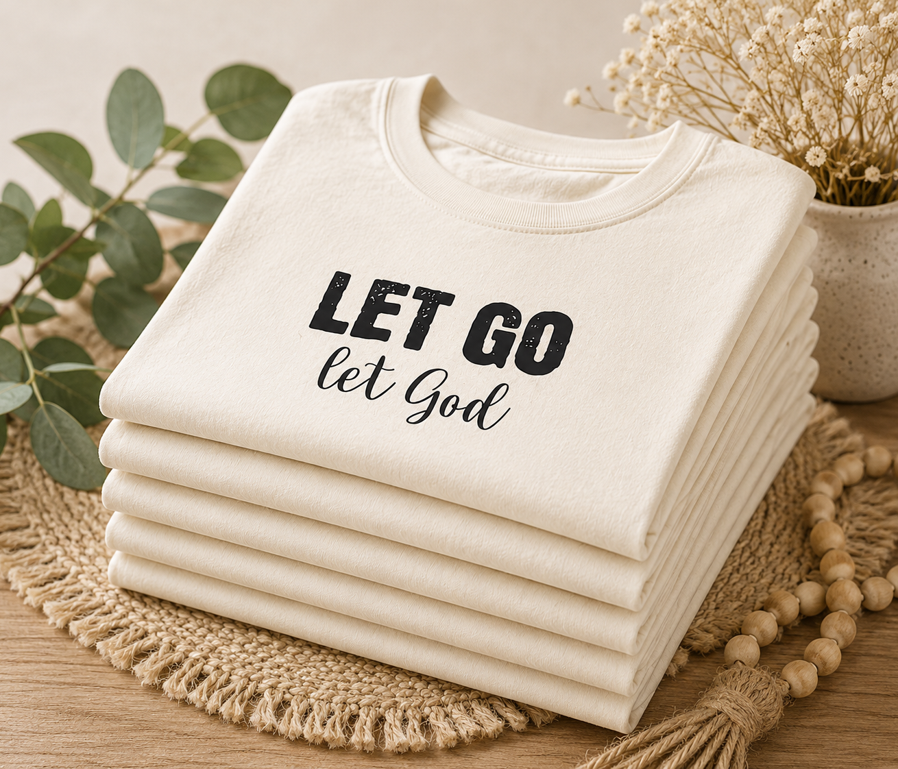 'Let Go Let God' Short Sleeve Crewneck T-Shirt