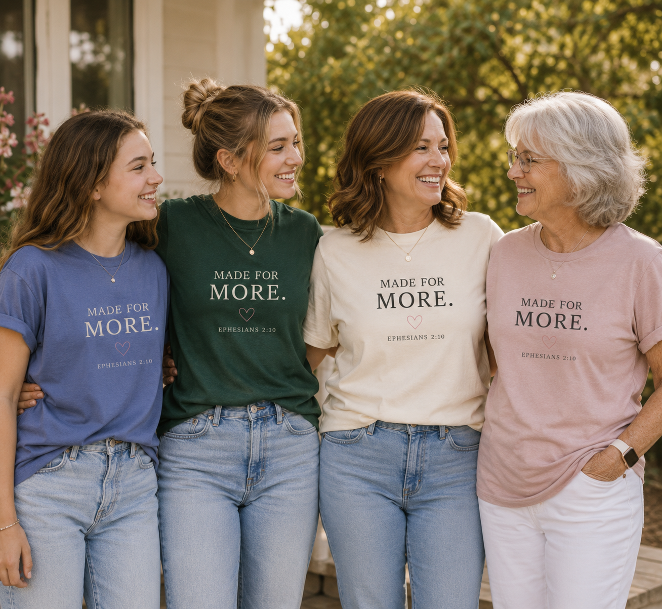 'Made for More' Christian Graphic Tee