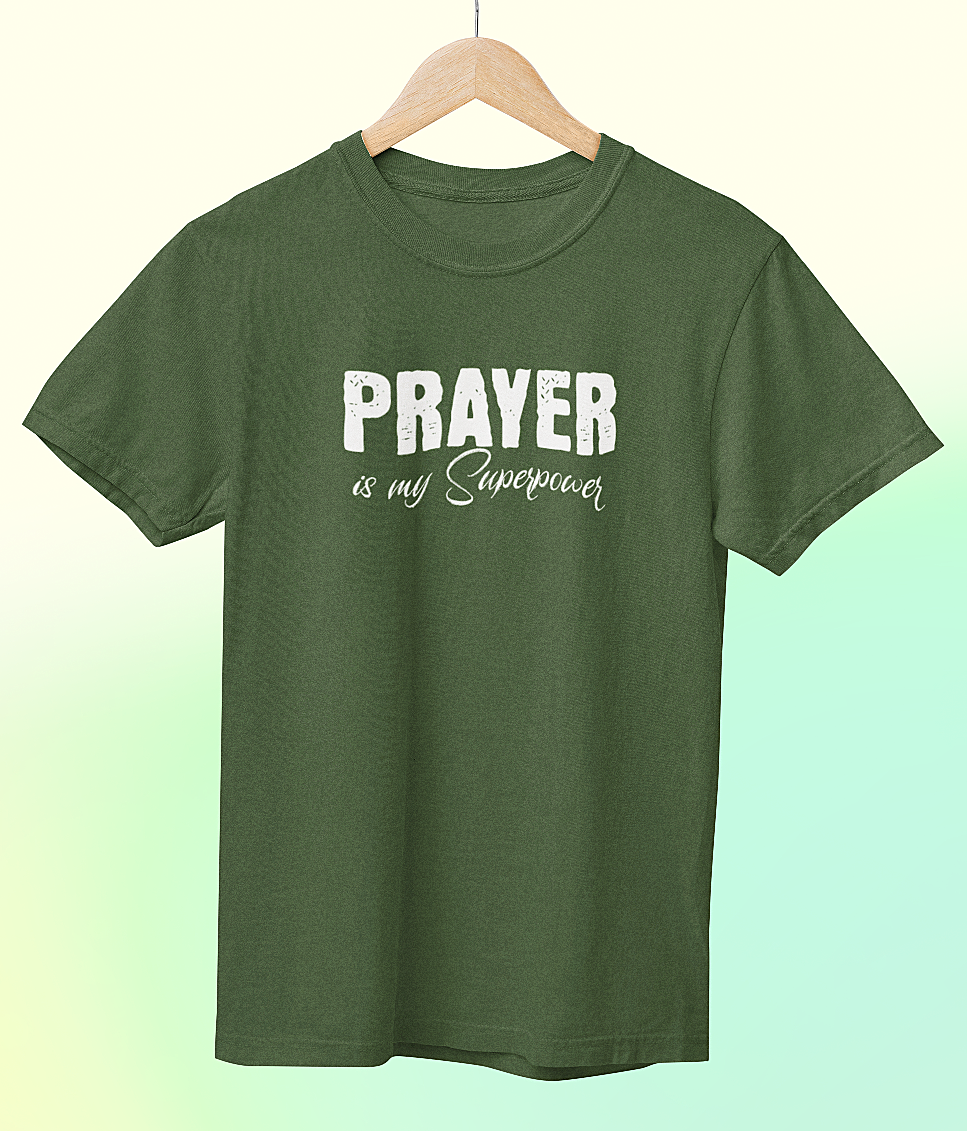 Prayer is my Superpower' Short Sleeve Crewneck T-Shirt