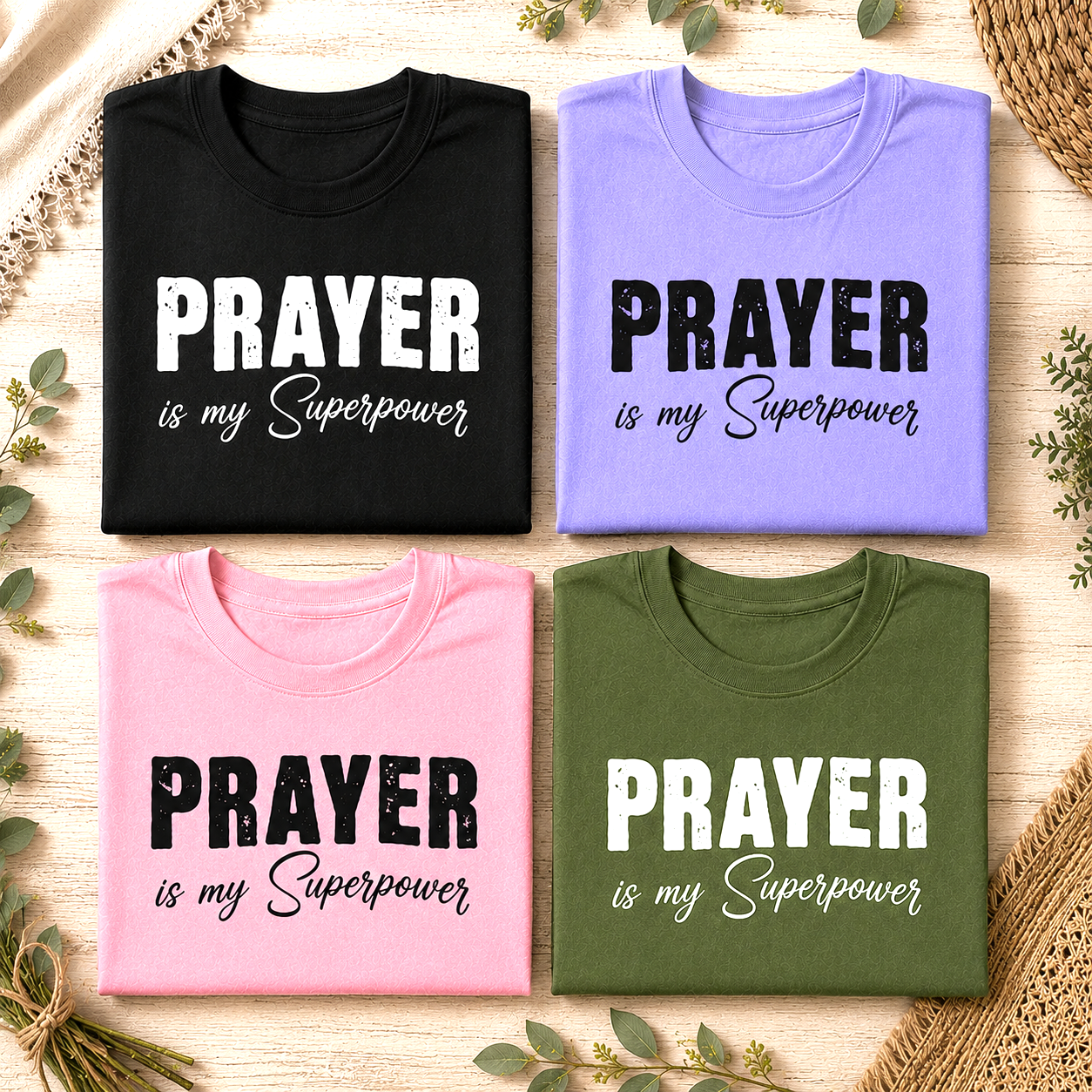 Prayer is my Superpower' Short Sleeve Crewneck T-Shirt