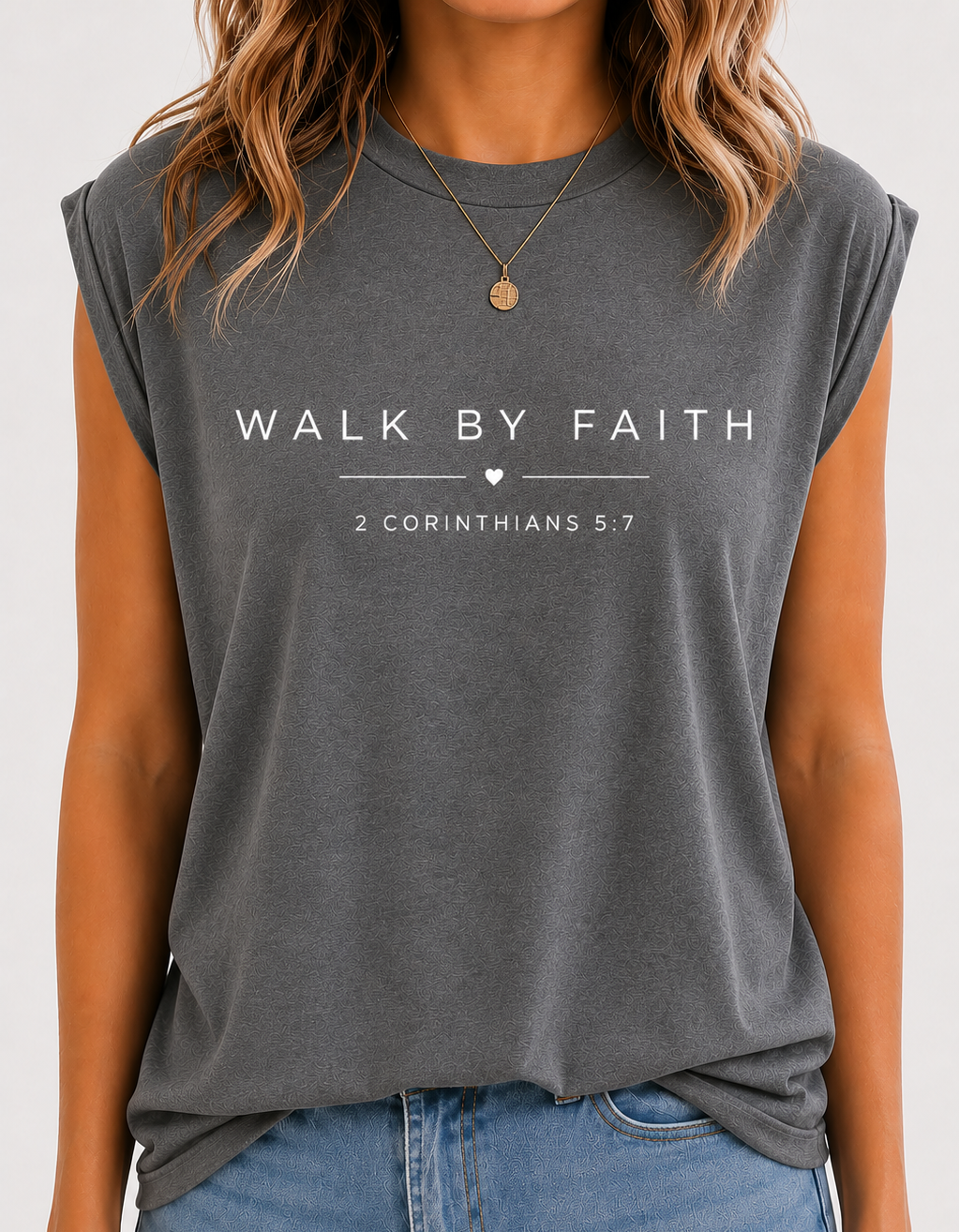 'Walk by Faith ' Christian Graphic Tee