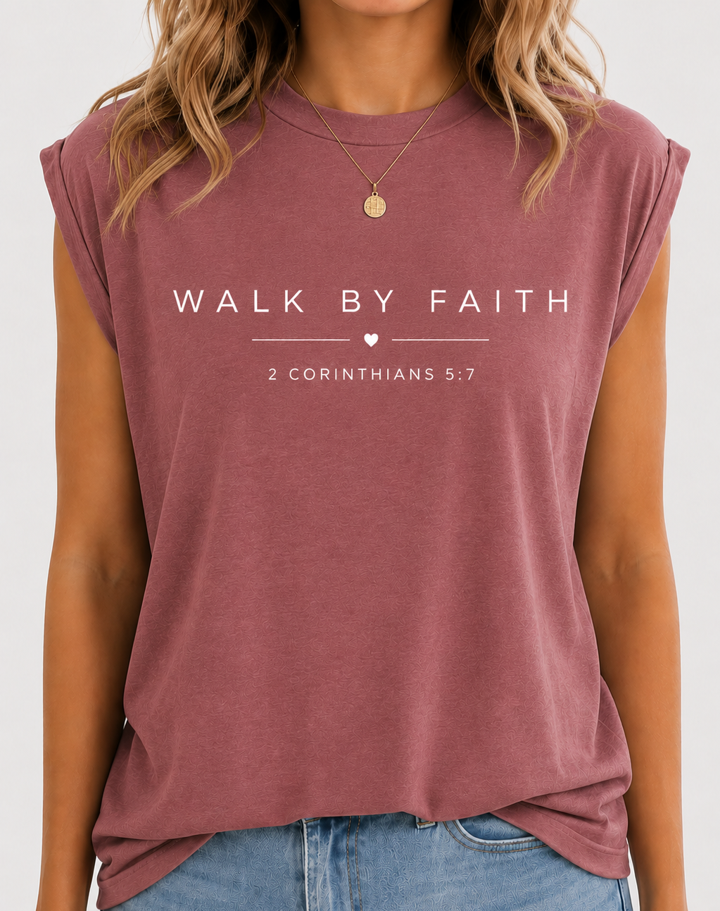 'Walk by Faith ' Christian Graphic Tee