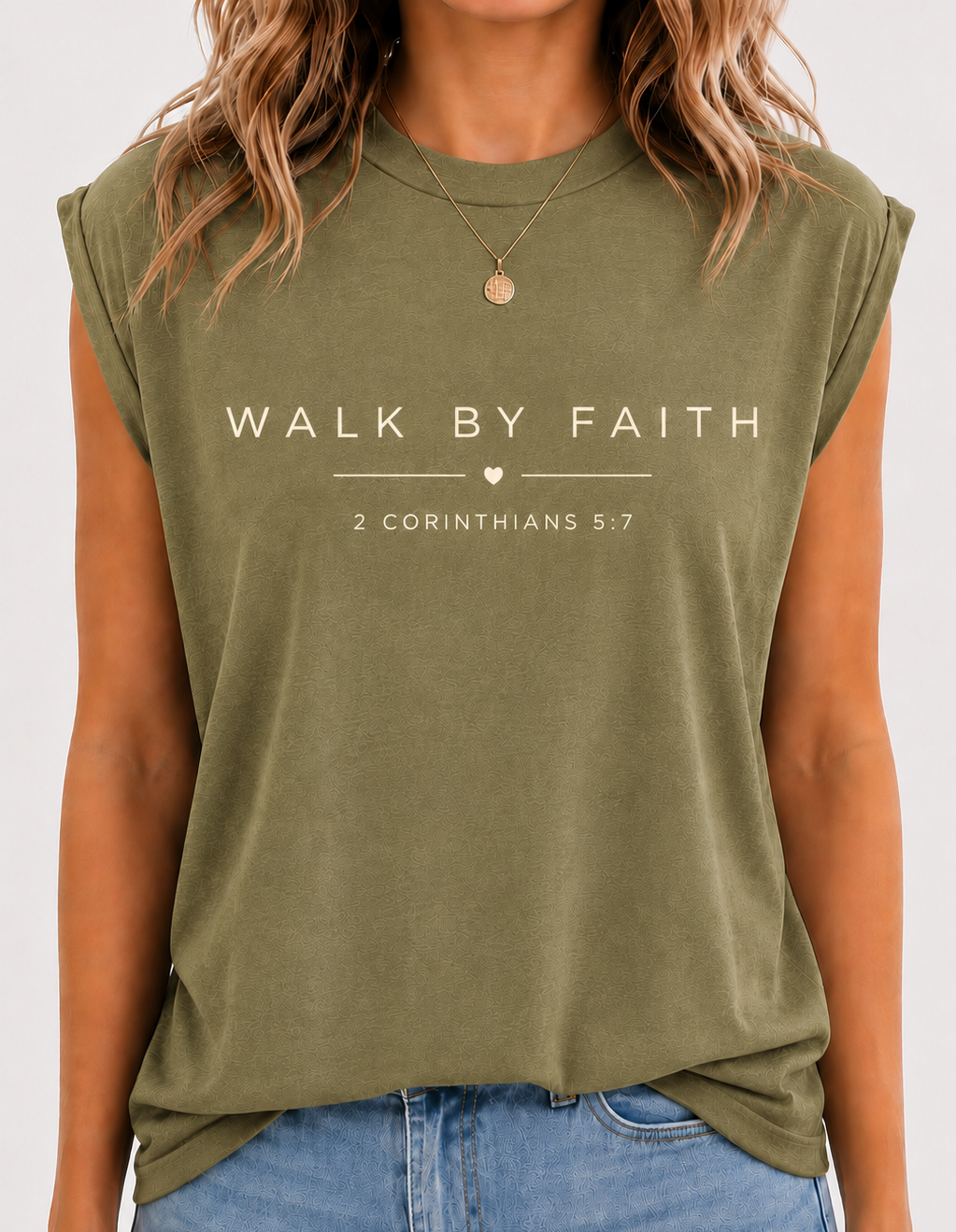 'Walk by Faith ' Christian Graphic Tee
